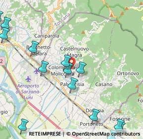 Mappa Via Salicello, 19033 Castelnuovo Magra SP, Italia (2.98571)