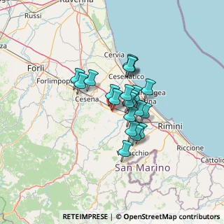 Mappa Via Olmadella, 47020 Budrio FC, Italia (9.017)