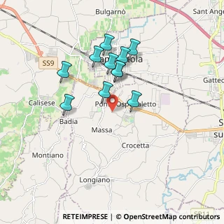 Mappa Via Fontanazze, 47020 Budrio FC, Italia (1.55364)