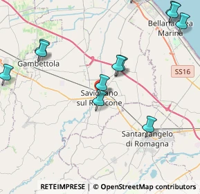 Mappa Piazza Bartolomeo Borghesi, 47039 Savignano Sul Rubicone FC, Italia (5.36)