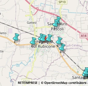 Mappa Piazza Bartolomeo Borghesi, 47039 Savignano Sul Rubicone FC, Italia (2.53571)