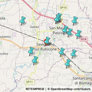 Mappa Piazza Bartolomeo Borghesi, 47039 Savignano Sul Rubicone FC, Italia (2.29357)