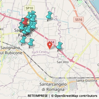 Mappa Via Uso, 47030 San Mauro Pascoli FC, Italia (2.583)