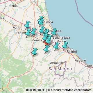 Mappa Via Massa, 47020 Gambettola FC, Italia (9.60941)