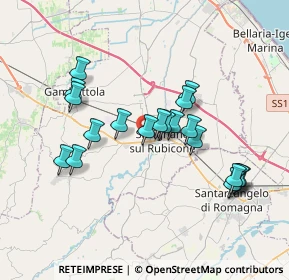 Mappa Via Sapignoli Mario, 47039 Savignano Sul Rubicone FC, Italia (3.4765)