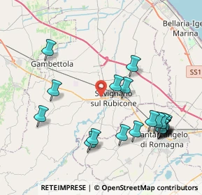 Mappa Via Sapignoli Mario, 47039 Savignano Sul Rubicone FC, Italia (4.5815)