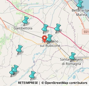 Mappa Via Sapignoli Mario, 47039 Savignano Sul Rubicone FC, Italia (5.61455)