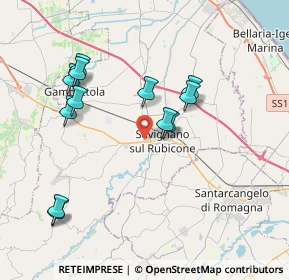 Mappa Via Sapignoli Mario, 47039 Savignano Sul Rubicone FC, Italia (3.86417)