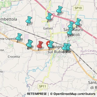 Mappa Via Sapignoli Mario, 47039 Savignano Sul Rubicone FC, Italia (2.05154)