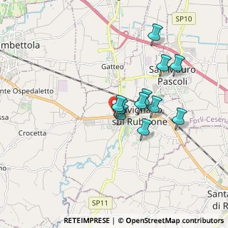 Mappa Via Sapignoli Mario, 47039 Savignano Sul Rubicone FC, Italia (1.46182)