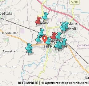 Mappa Via Sapignoli Mario, 47039 Savignano Sul Rubicone FC, Italia (1.36933)