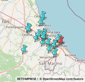 Mappa Via Sapignoli Mario, 47039 Savignano Sul Rubicone FC, Italia (9.24526)
