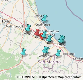 Mappa Via Sapignoli Mario, 47039 Savignano Sul Rubicone FC, Italia (11.768)