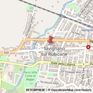 Mappa Via Cesare Battisti, 21, 47039 Savignano sul Rubicone, Forlì-Cesena (Emilia Romagna)