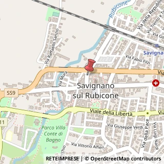 Mappa Via battisti 21, 47039 Savignano sul Rubicone, Forlì-Cesena (Emilia Romagna)