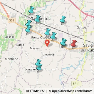 Mappa Via Balignano, 47020 Budrio FC, Italia (2.06154)