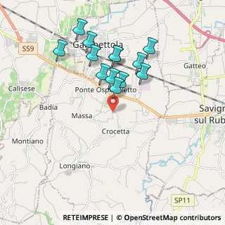 Mappa Via Balignano, 47020 Budrio FC, Italia (1.76769)