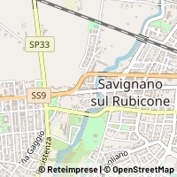 Mapa Savignano sul Rubicone