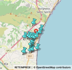 Mappa 17023 Ceriale SV, Italia (1.36421)