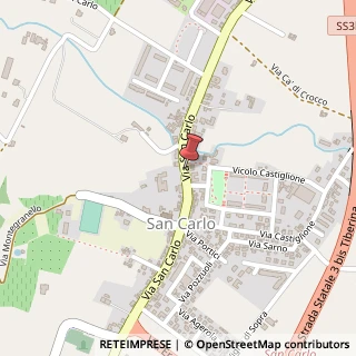 Mappa Via San Carlo, 848, 47522 Cesena, Forlì-Cesena (Emilia Romagna)