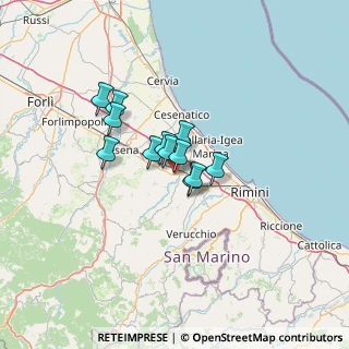 Mappa 2 Via Carlo Alberto dalla Chiesa, 47039 Savignano sul Rubicone FC, Italia (8.28667)