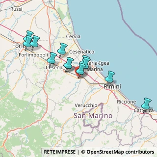 Mappa Via Generale Carlo Alberto dalla Chiesa, 47039 Savignano sul Rubicone FC, Italia (14.14)
