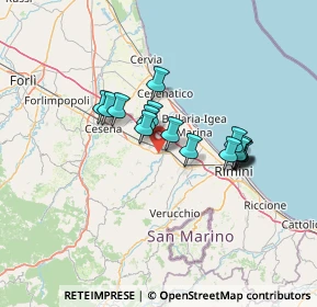 Mappa Via Generale Carlo Alberto dalla Chiesa, 47039 Savignano sul Rubicone FC, Italia (10.78875)