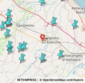 Mappa Via Generale Carlo Alberto dalla Chiesa, 47039 Savignano sul Rubicone FC, Italia (6.2855)