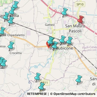 Mappa Via Giuseppe Mazzini, 47039 Savignano Sul Rubicone FC, Italia (3.296)