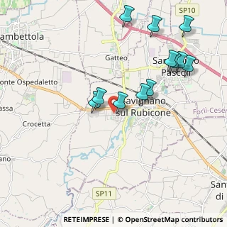 Mappa Via Giuseppe Mazzini, 47039 Savignano Sul Rubicone FC, Italia (2.14917)