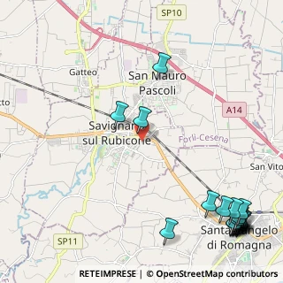 Mappa Via G. La Pira, 47039 Savignano Sul Rubicone FC, Italia (3.4995)