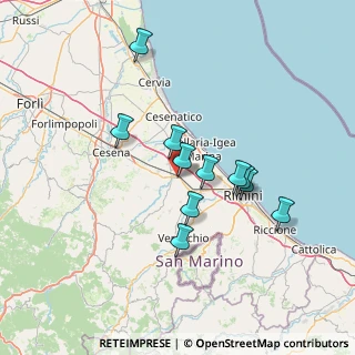 Mappa Via G. La Pira, 47039 Savignano Sul Rubicone FC, Italia (12.07273)
