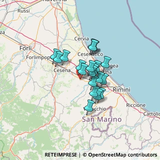 Mappa Via Olmadella, 47020 Longiano FC, Italia (9.0575)