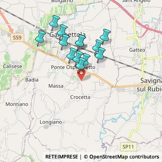 Mappa Via Ponte Ospedaletto, 47020 Longiano FC, Italia (1.68538)