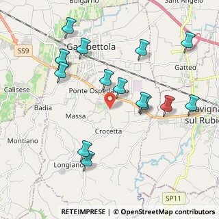 Mappa Via Ponte Ospedaletto, 47020 Longiano FC, Italia (2.22067)