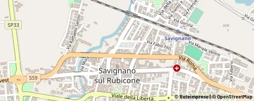 Mappa Savignano sul Rubicone