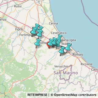 Mappa Via Guglielmo Marconi, 47020 Longiano FC, Italia (9.06571)