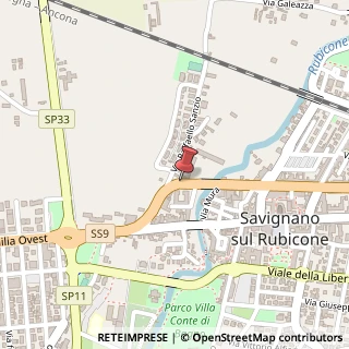 Mappa Via Circonvallazione, 17, 47039 Savignano sul Rubicone, Forlì-Cesena (Emilia Romagna)