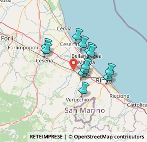 Mappa Via Giuseppe Garibaldi, 47039 Savignano Sul Rubicone FC, Italia (10.15667)