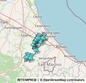 Mappa Via Giuseppe Garibaldi, 47039 Savignano Sul Rubicone FC, Italia (9.94917)