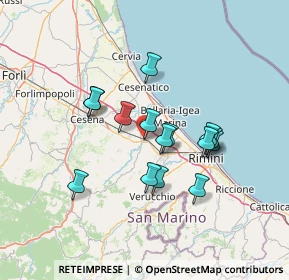 Mappa Via Giuseppe Garibaldi, 47039 Savignano Sul Rubicone FC, Italia (11.57267)
