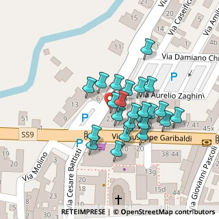 Mappa Via Giuseppe Garibaldi, 47039 Savignano Sul Rubicone FC, Italia (0.04375)