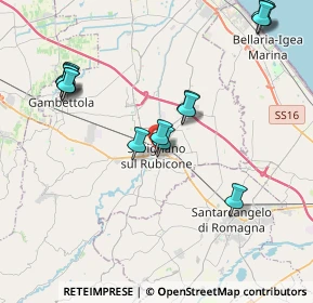 Mappa Via Nazario Sauro, 47039 Savignano sul Rubicone FC, Italia (4.38786)