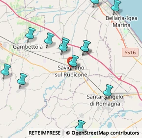 Mappa Via Nazario Sauro, 47039 Savignano sul Rubicone FC, Italia (4.70786)