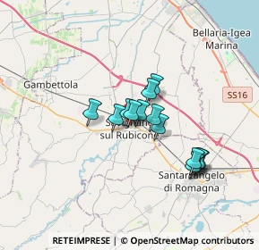 Mappa Via Giuseppe Garibaldi, 47039 Savignano Sul Rubicone FC, Italia (2.59357)