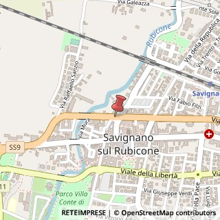 Mappa Piazza Guglielmo Oberdan, 18, 47039 Savignano sul Rubicone, Forlì-Cesena (Emilia Romagna)