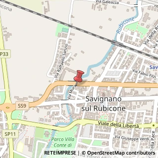 Mappa Via Circonvallazione, 72, 47039 Savignano sul Rubicone, Forlì-Cesena (Emilia Romagna)