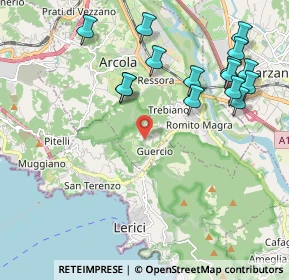Mappa Via della Libertà, 19032 Lerici SP, Italia (2.36667)