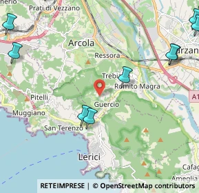 Mappa Via della Libertà, 19032 Lerici SP, Italia (3.47692)