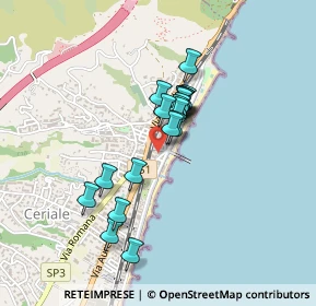 Mappa Via Roma, 17023 Ceriale SV, Italia (0.3175)